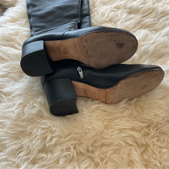 Via Spiga over the knee boots leather black boot - Picture 9 of 13